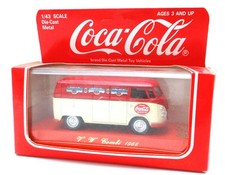 RARE SOLIDO 1:43rd Scale COCA -COLA DIE-CAST VW  BUS 1966  METAL Volkswagen Coke