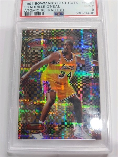 1997-98 Bowman's Best - Best Cuts Shaquille O'Neal #BC10 Atomic Refractor