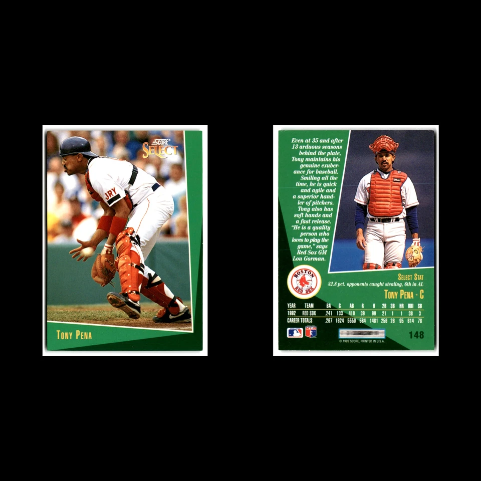 Tony Pena #148 1993 Select Boston Red Sox Baseball Card MLB NM - Image 3 of 3