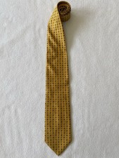 Brooks Brothers Basics Pure Silk Tie Gold Power Tie Made In America Vintage