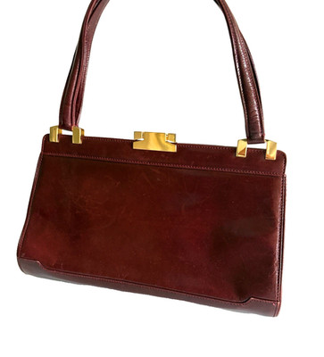 Bally Handbag leather Doctor's Bag From Japan Auth 0774