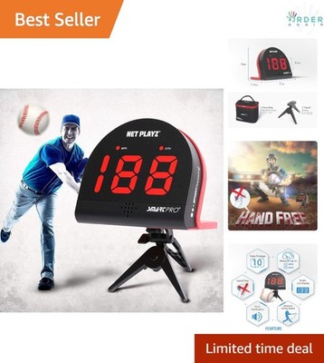 Baseball Speed Radar Hands-Free Pitching Hitting Training Device Large Display