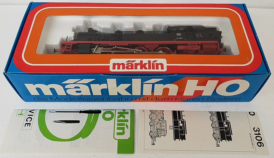 MARKLIN #3106 NEW Old Store Stock HO Scale German DB 4-6-4 Tank Steam Locomotive - Image 2 of 4