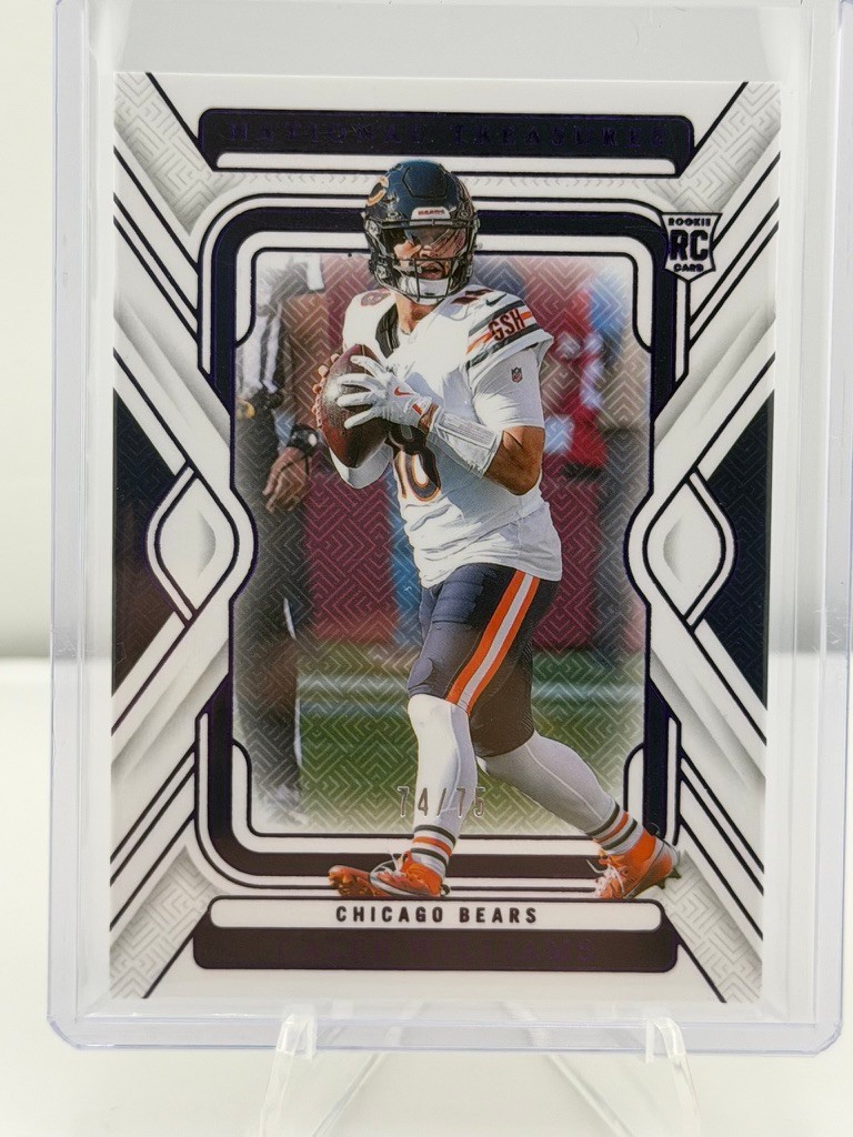 Caleb Williams /75 (RC, SP) - 2024 Panini National Treasures Purple Rookie #18