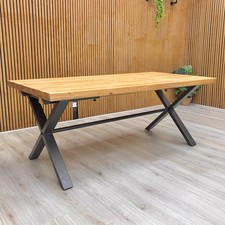 Furniture Village ‘Earth’ Solid Oak Large 190cm Fixed Dining Table RRP £900 NEW