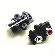 PCB Mount 2 RCA Female Stereo Aux Audio Video Jack AV Socket Connector M85