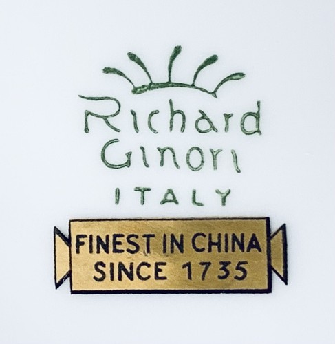 Richard Ginori Italien TAORMINA Porzellan Rost Blumen 10" Gemüseschale NEU - Bild 9 von 9