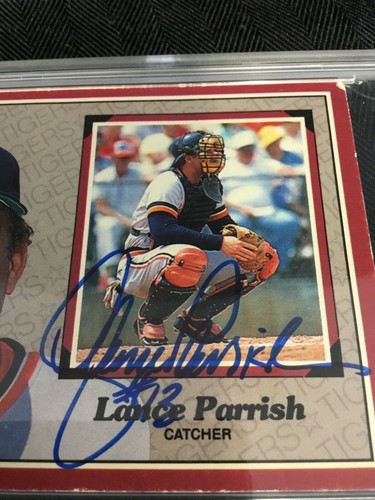 1983 DONRUSS JUMBO ACTION ALL STAR LANCE PARRISH SIGNED PSA/DNA AUTO AUTOGRAMM - Bild 5 von 5