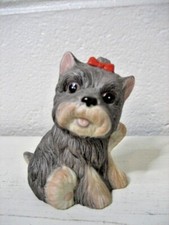 Homco Yorkshire terrier puppy figurine 3.5" # 1475