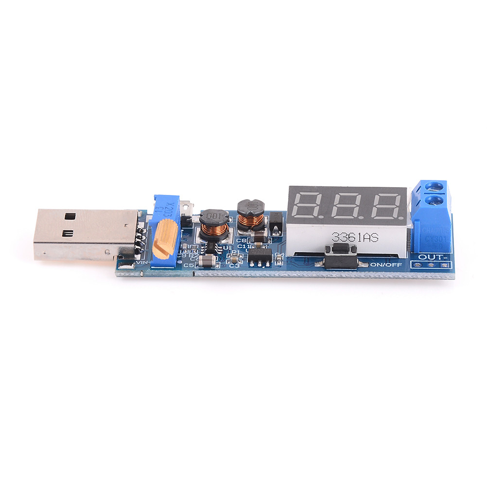 USB DC-DC Buck Boost Converter Module - Adjustable 1.2V To 24V Output From 5V Input