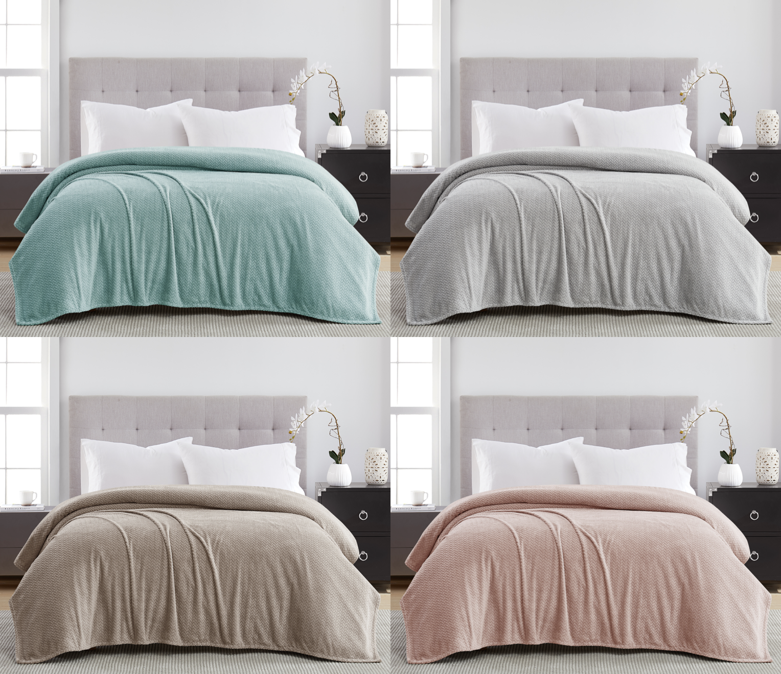 Oversized Fleece Blanket Set 