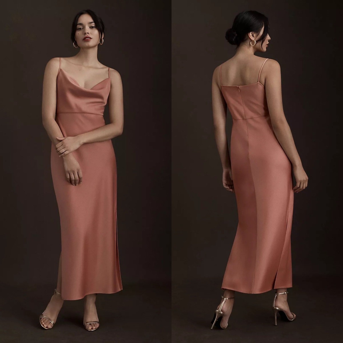 velvet green dress bridesmaid KissProm main image 0