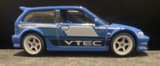 Hot Wheels '90 Honda Civic EF CUSTOM pneumatici e ruote piloti veri 