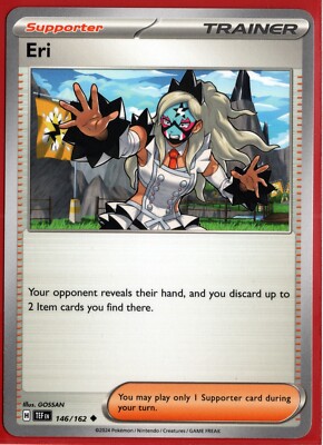 Pokémon TCG Scarlet & Violet - Eri Supporter - 146/162 Uncommon