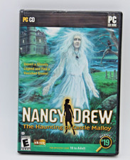Nancy Drew: The Haunting of Castle Malloy PC GAME CD-ROM 2008 2 Discs w/ Manual