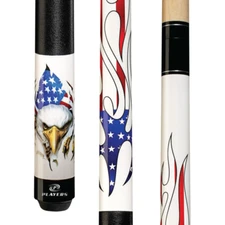 PLAYERS PATROTIC EAGLE POOL CUE LINEN WRAP NEW FREE SHIPPING FREE HARD CASE