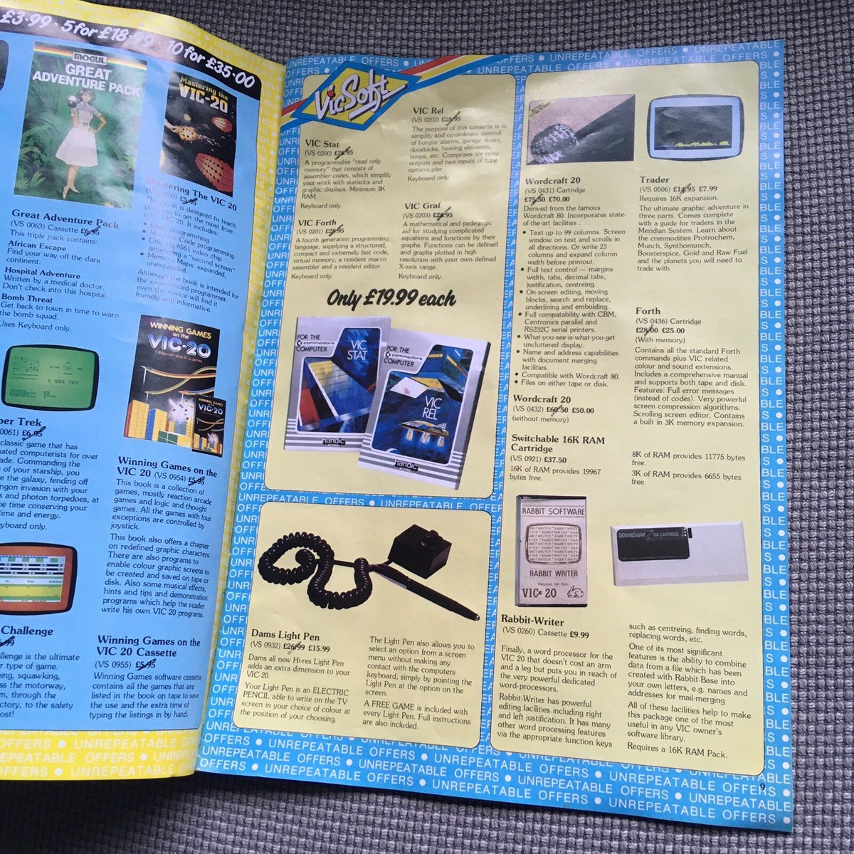 VIC 20 - INTRODUCING VICSOFT STARTER PACK & Catalog Vintage