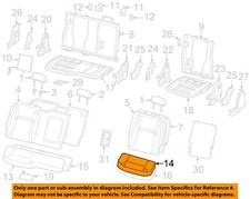 CHRYSLER OEM 2019 1500 Rear Seat Components-Cushion Cover 6RE79BD3AB