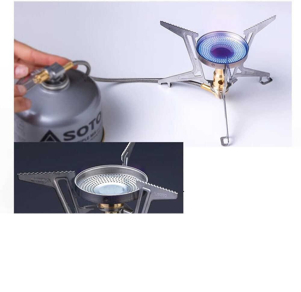 NEW SOTO Micro Regulator Stove Fusion Trek Single Burner SOD NEW SOTO Micro Regulator Stove Fusion Trek Single Burner SOD