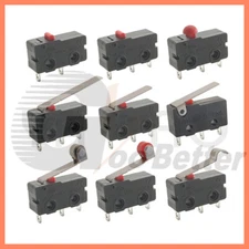 Mini Micro Limit Switch Long Curved Roller Lever Snap Action Limit Switches