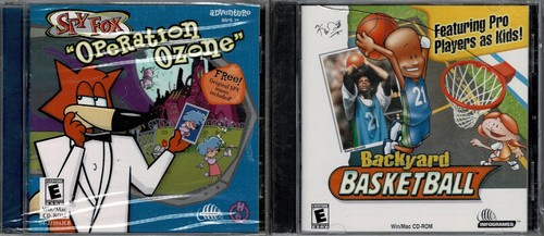 Spy Fox Operation Ozone and Backyard Basketball Pc New XP 2 Games Ton of Kid Fun