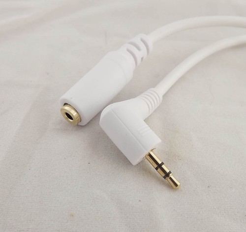 2.5mm Male Stereo Right Angle To 2.5mm Female Adapter Audio Extension Cable 5ft - Picture 4 of 6