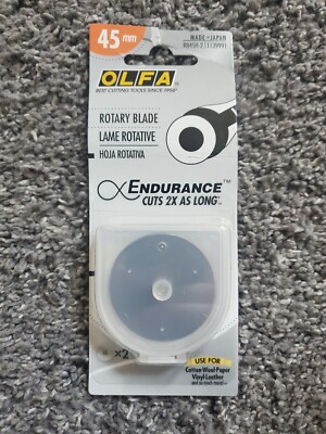Olfa Rotary Endurance Blade 45mm, 2pk