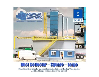 S Scale Dust Collection Sq. L. Kit for Grain Elevator  Structures 1:64
