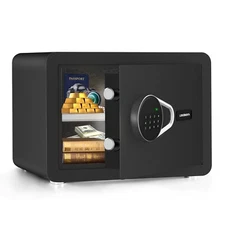 Safe Box with Inner Light Small Digital Electronic Security Safes Money Box f...