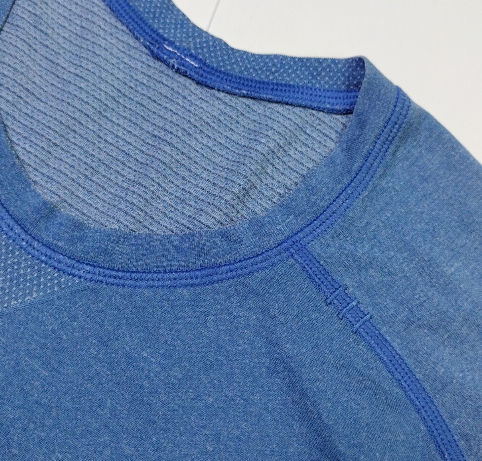 T-shirt Lululemon Vent Tech SS Bleu Taille S - Sport, Performance, Stretch | Occasion Très Bon état