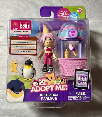 2023  JAZWARES ADOPT ME! Ice Cream Parlour Figure Set With Codes