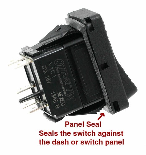OTRATTW Carling Tech Contura X Rocker Switch, Polaris, OFF-ROAD, BLUE LENS - Bild 4 von 4