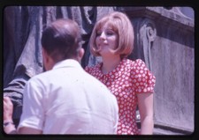 Barbra Streisand On a Clear Day on location in park Original 35mm Transparency