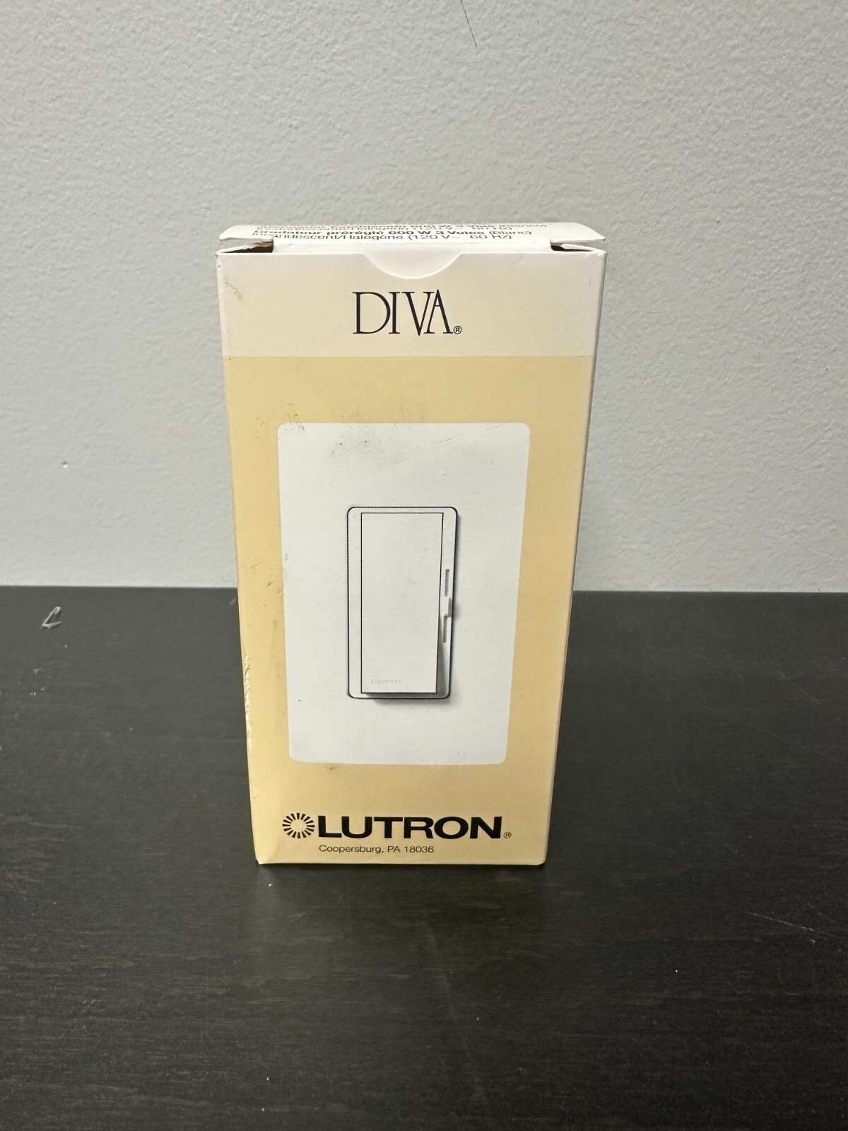 Variateur Lutron Diva DV-600P-IV - Ivoire - Pour Ampoules Incandescentes 600W - Neuf Sous Emballage