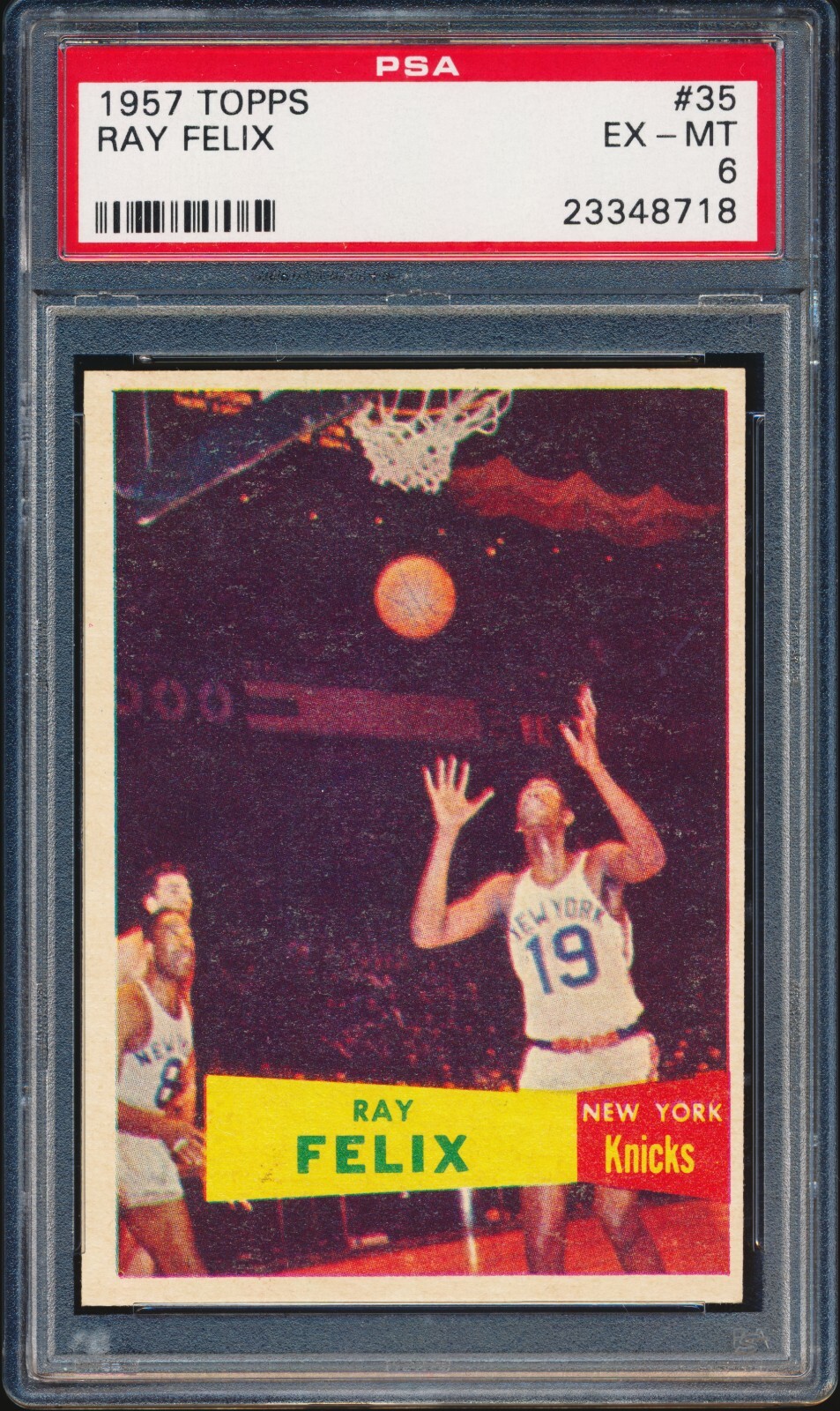 1957 Topps #35 Ray Felix RC PSA 6 EX-MT Basketball 23348718