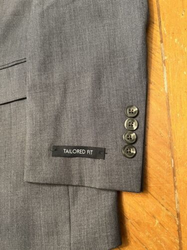 Jos. A. Bank 40S (34 W) Grey Wool Suit, Jacket and pants, Tailored Fit - Picture 2 of 9