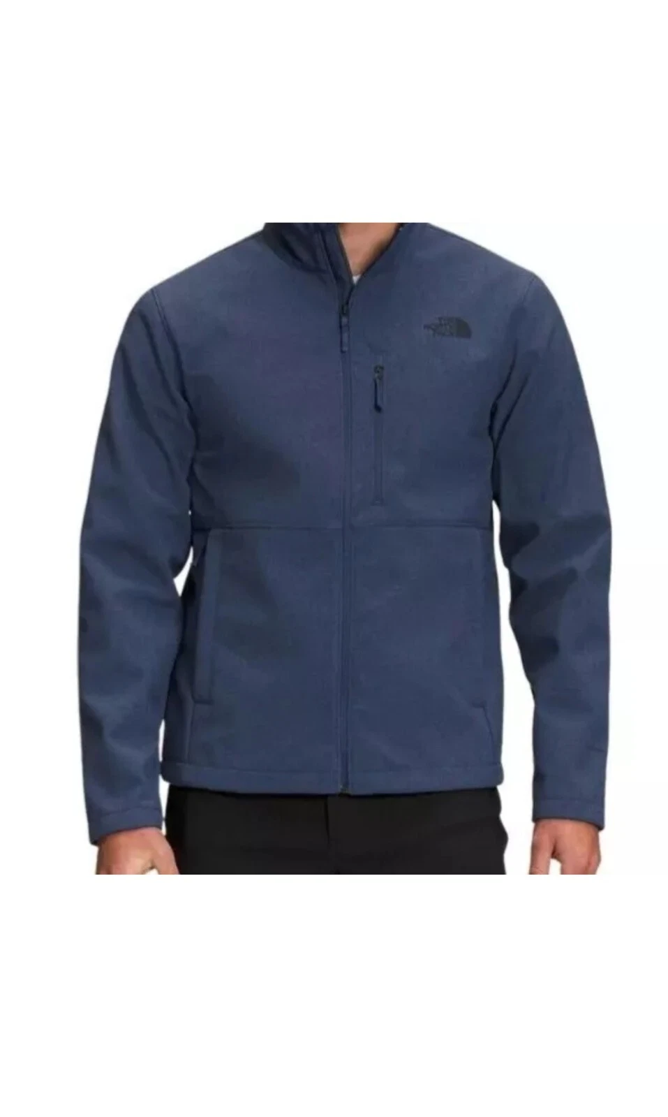 New Men North Face Apex Bionic 2 Winter Jacket Fleece Lined Navy Blue - product detail image 1