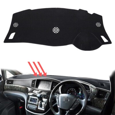 for Nissan Elgrand E52 Car Dashboard Mat Dash Pad Dashmat RHD BLACK