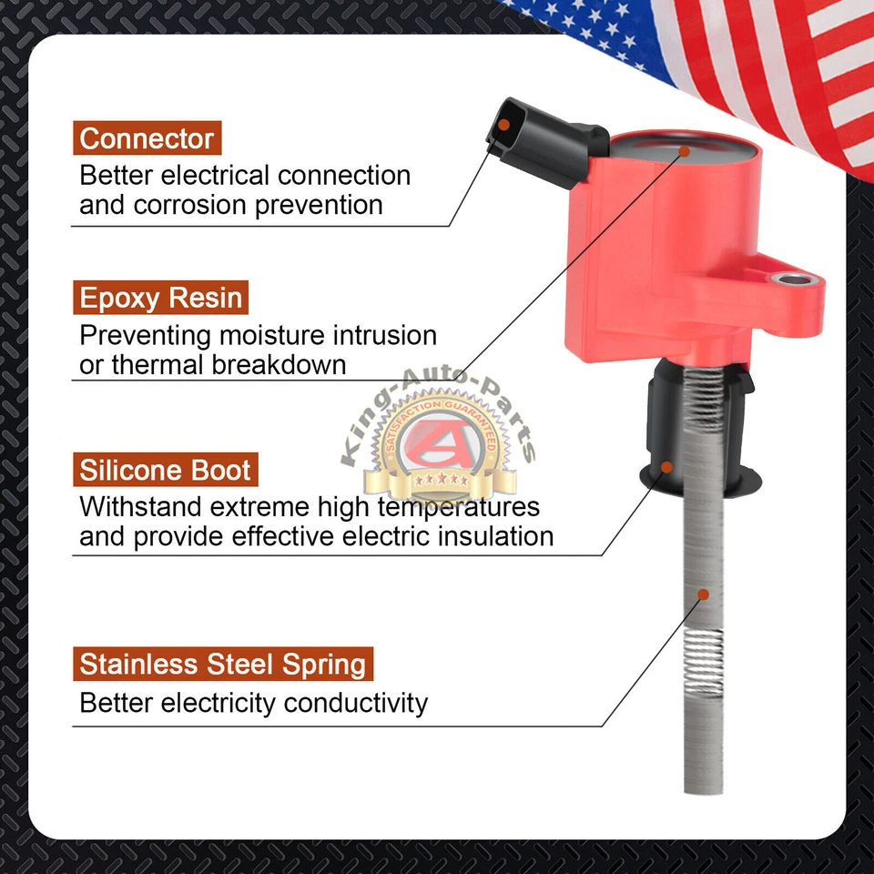 Motorcraft Spark Plugs & Ignition Coils DG508 for 6.8L Ford E350 12LU12A388AA - Изображение 3 из 4