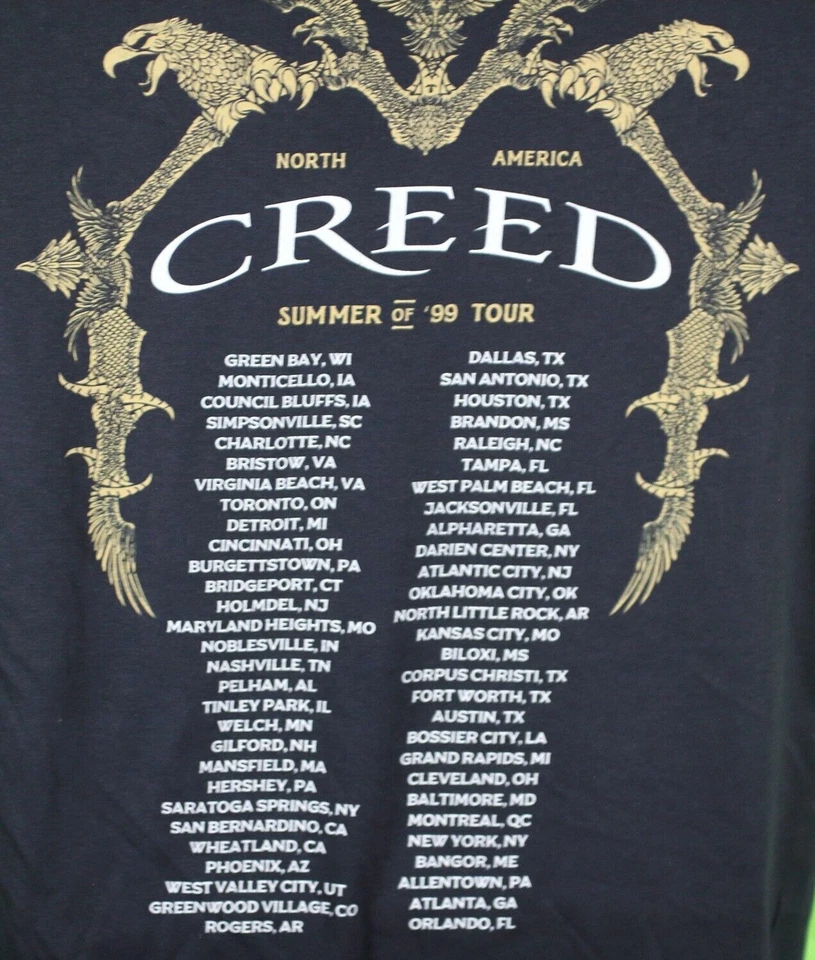 CREED Official (XL) Summer Of '99 - Human Clay Tour Shirt 2024 - NEVER WORN! - Image 4 of 4