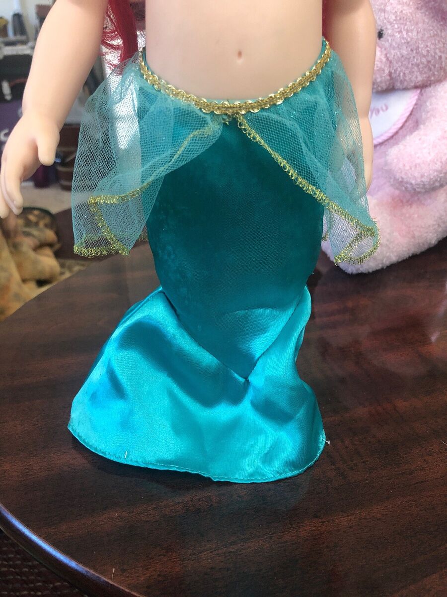 Disney Little Mermaid Young Ariel Doll No Clothes 17 Tall Clean