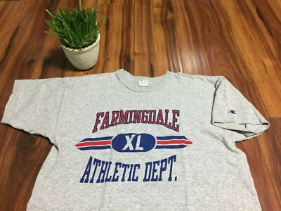 vtg 80's FARMINGDALE STATE COLLEGE by CHAMPION t-shirt USA MADE