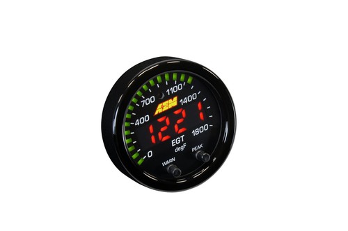 AEM 30-0305 X-Series Exhaust Gas Temperature EGT 0-1800F/0-1000C Gauge 52mm - Picture 2 of 4
