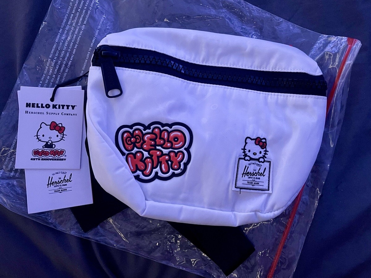 Herschel Supply Co. Belt Bag Womens Small Black Nylon Hello Kitty Zip Fanny Pack Herschel Supply Sanrio Hello Kitty Fanny Pack Limited  main image 2