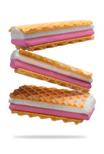 Pack of 10 x Caxton Pink & White Mallow 6 Wafers 85G