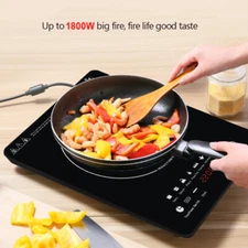 1800W Portable Induction Cooktop Electric Hot Plate Single Burner Cooker US 110V