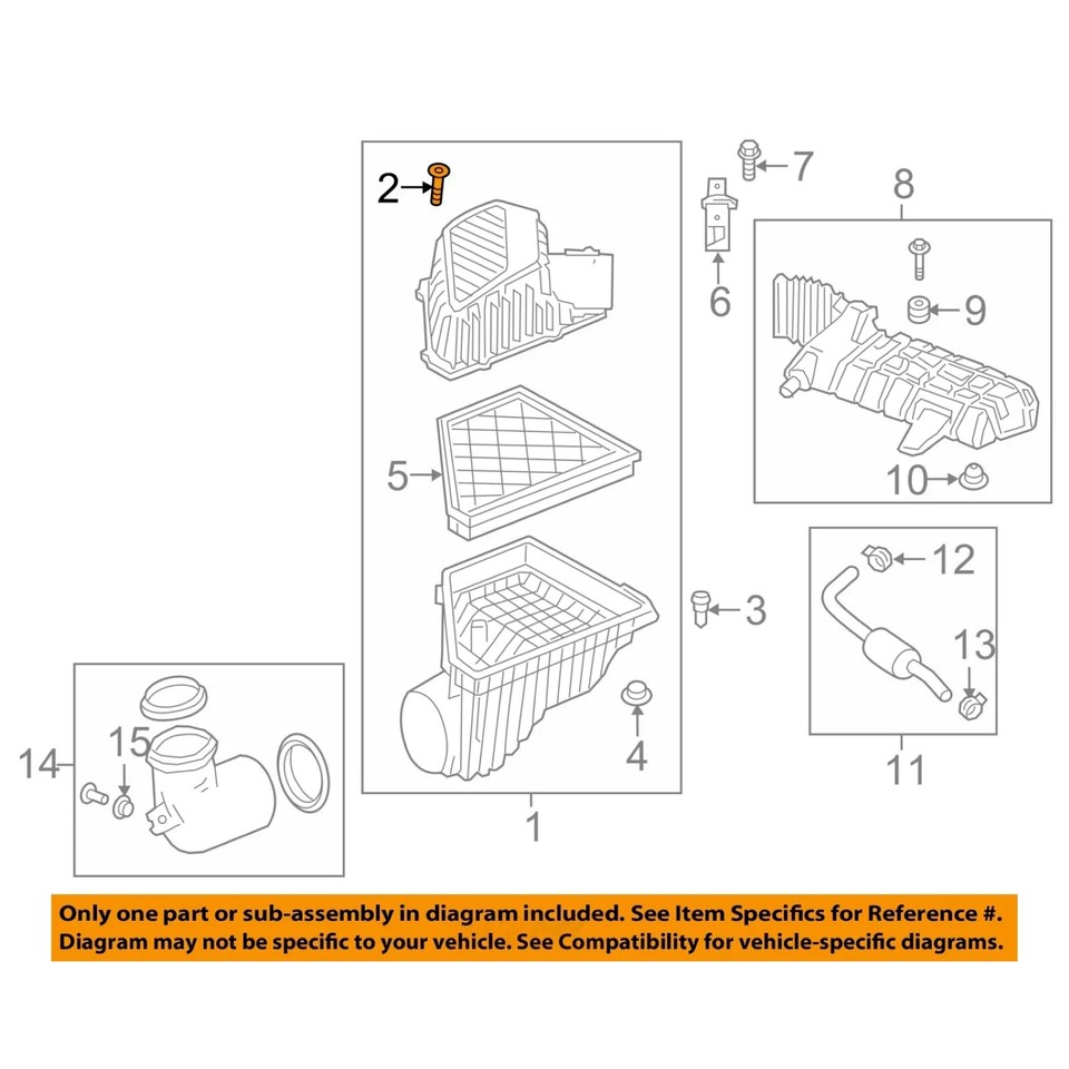 Air Box Cleaner Screw Replacement for GM 13384034, 12800518, WHT002087 ...