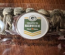 GREEN BAY PACKERS SALUTE TO SERVICE SGA BRACELET NEW IN PKG