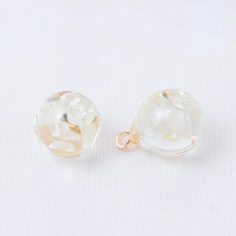 10Pcs 10mm Resin Ball Buttons with Metal Shank for Sewing Clothes DIY Craft - Image 3 of 4