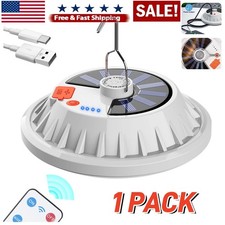 Solar Hanging Light Camping Outdoor Light Lamp Lantern Rechargeable With Remote